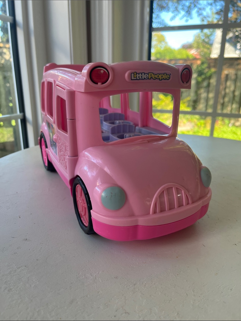 Fisher-Price Little People Lil Movers Pink School Bus